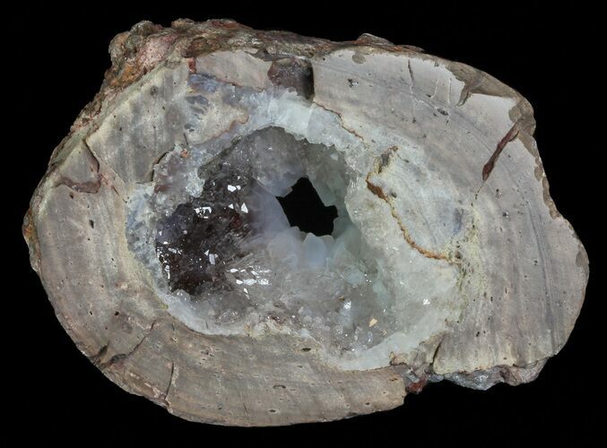 Crystal Filled Dugway Geode (Polished Half) #67497